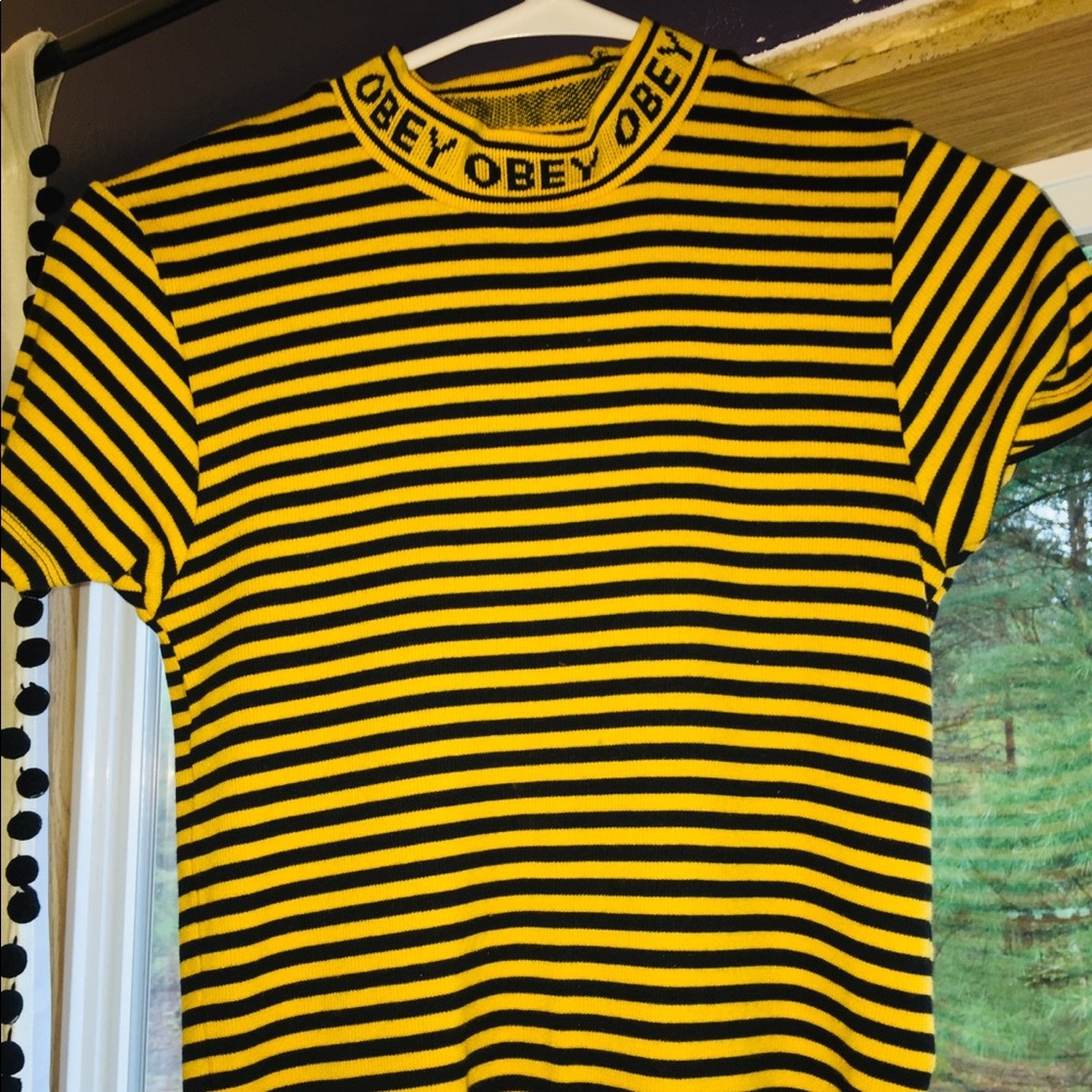 striped shirt from obey. offer to likers